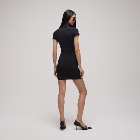 Women's Extra-Fine Stretch Silk Knit Dress