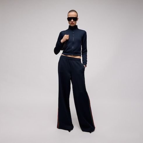 Women's Rib Cotton Jersey Leisure Pants