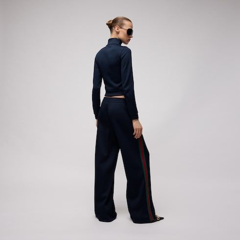 Women's Rib Cotton Jersey Leisure Pants