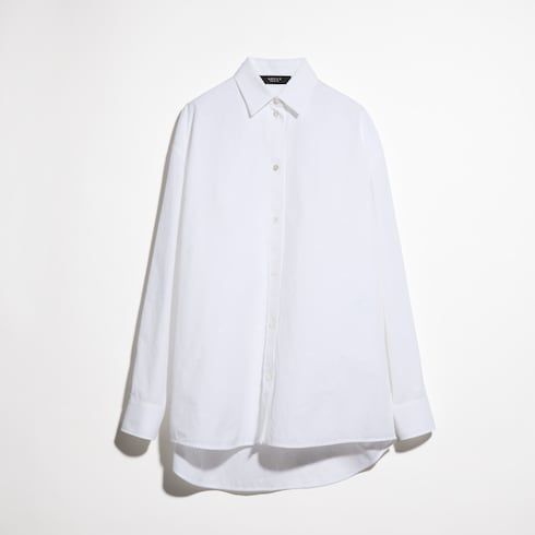 Women's Cotton Poplin Damier Shirt
