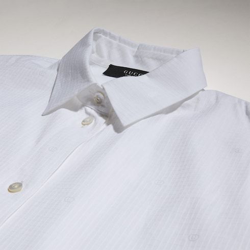 Women's Cotton Poplin Damier Shirt
