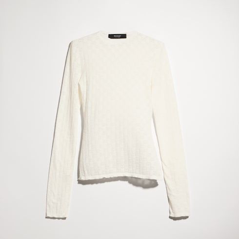 Women's Devoré Cotton Knit Top