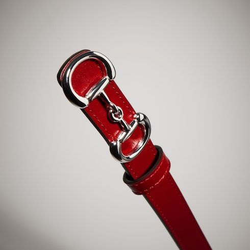 Women's Thin Horsebit Buckle Leather Belt