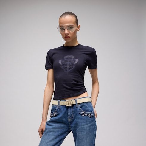 Women's Reversible Double G Buckle Canvas Belt