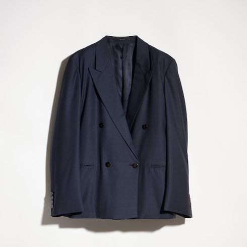 Women's Light Wool Double-Breasted Jacket
