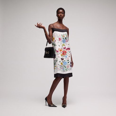 Women's Printed Silk Twill Dress