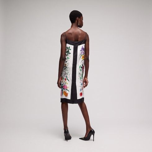 Women's Printed Silk Twill Dress