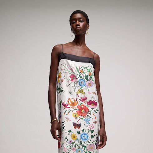 Women's Printed Silk Twill Dress