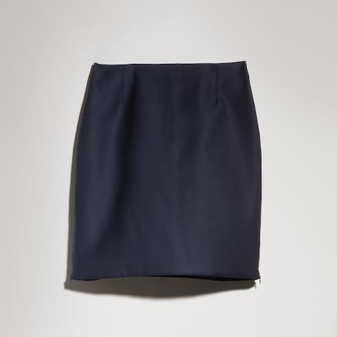 Women's Light Wool Mini Skirt