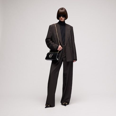 Women's Pinstripe Wool Mohair Jacket