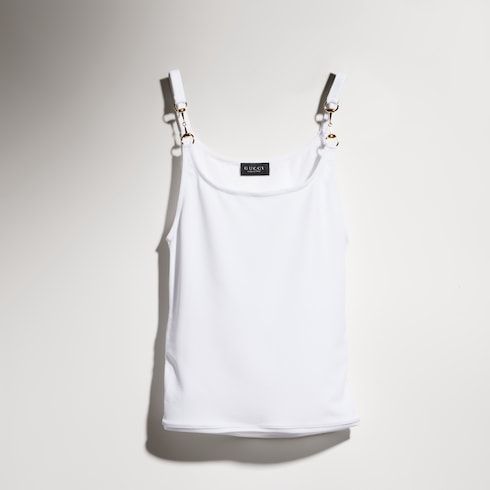 Women's Viscose Crêpe Jersey Top with Horsebit
