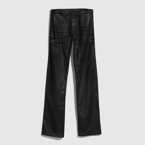 Men's Coated Cotton Twill Denim Pants