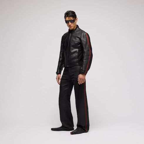 Men's Coated Cotton Twill Denim Pants