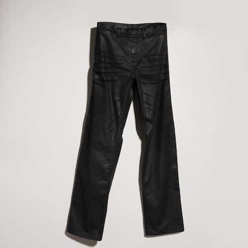 Men's Coated Cotton Twill Denim Pants