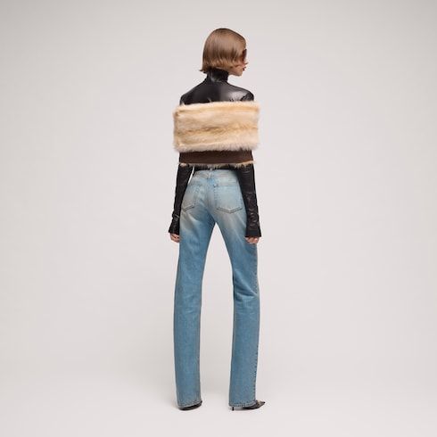 Women's Soft Coated Cotton Denim Pants