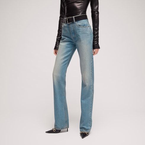 Women's Soft Coated Cotton Denim Pants