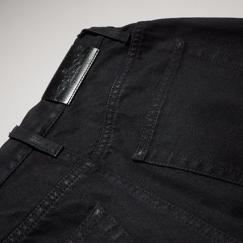 Women's Soft Coated Cotton Denim Pants