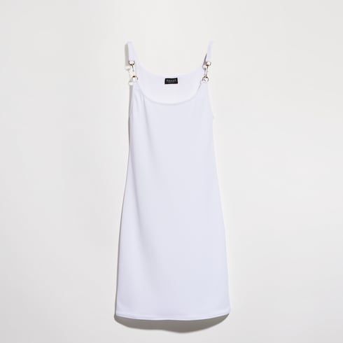 Women's Viscose Crêpe Jersey Dress with Horsebit