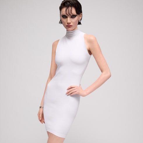 Women's Seamless Stretch Nylon Jersey Dress