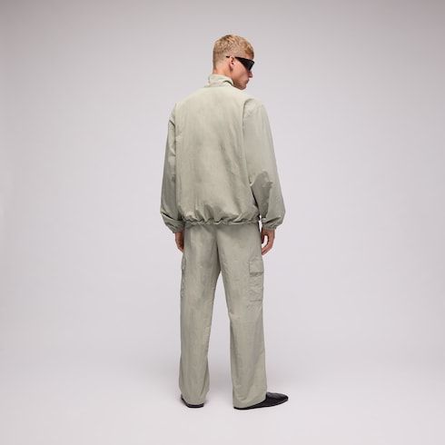 Men's Froissé Nylon Faille Cargo Pants