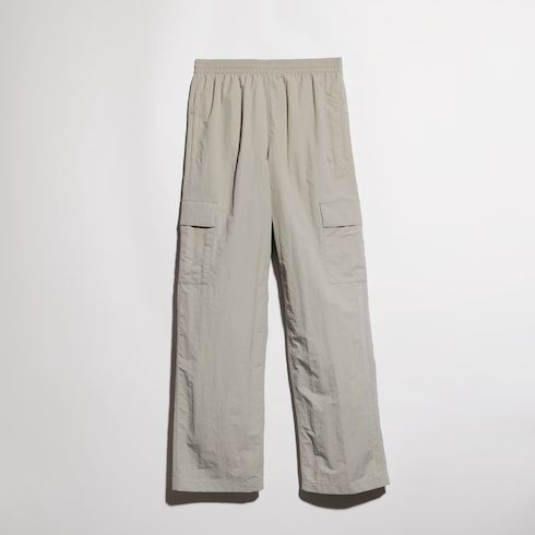 Men's Froissé Nylon Faille Cargo Pants