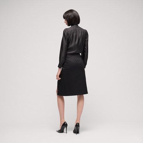Women's Viscose Jacquard Skirt