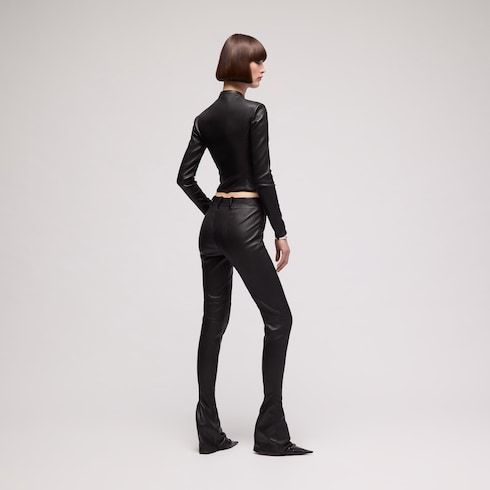 Women's Lightweight Stretch Leather Jacket