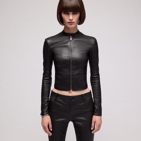 Women's Lightweight Stretch Leather Jacket