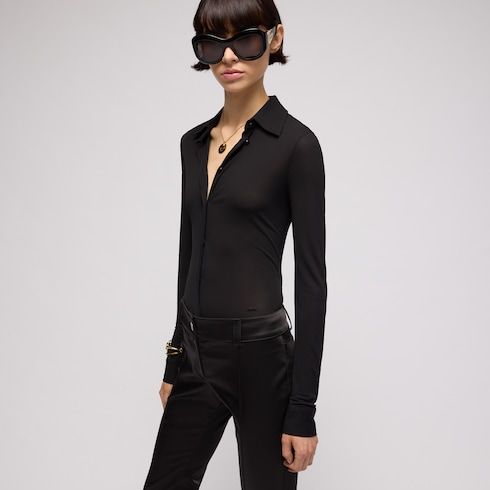 Women's Lightweight Viscose Crêpe Jersey Shirt