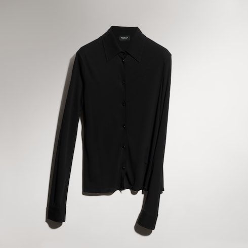 Women's Lightweight Viscose Crêpe Jersey Shirt