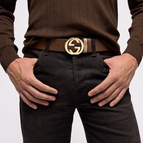 Men's Reversible Interlocking G Belt