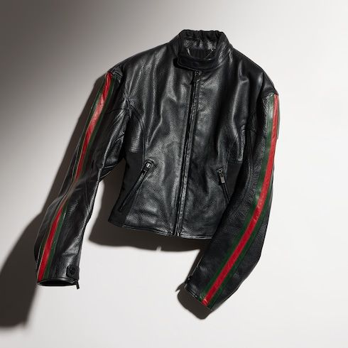 Women's Treated Calf Leather Biker Jacket