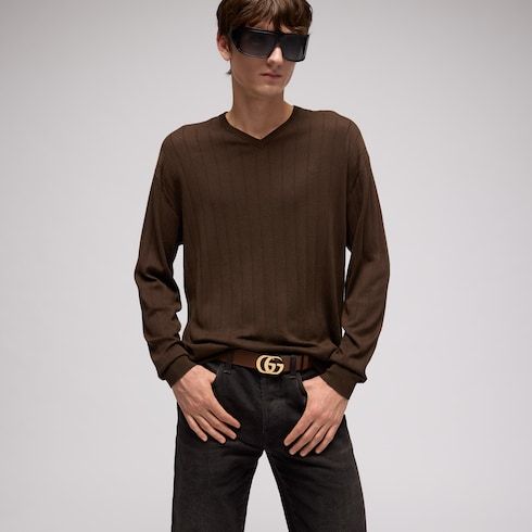 Men's Cut Double G Marmont Belt