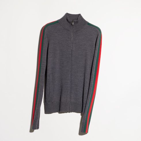Women's Fine Wool Web Zip Jacket