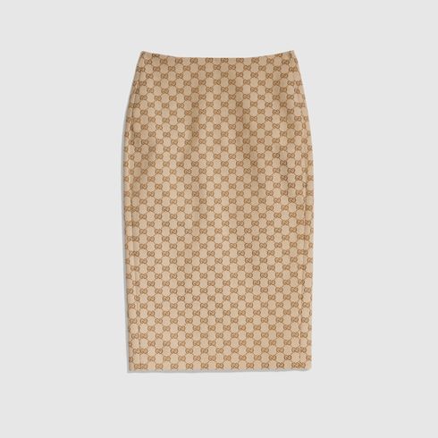 Women's Cotton Canvas Midi Skirt
