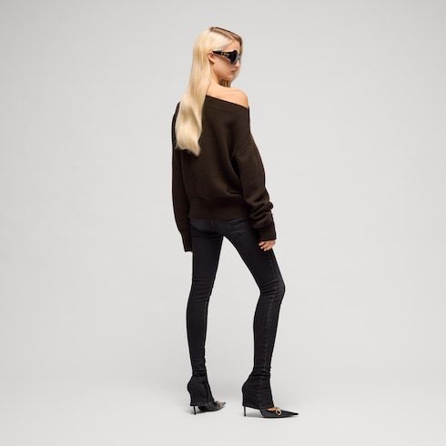 Women's Knit Cashmere Embroidered Sweater