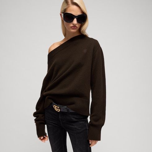 Women's Knit Cashmere Embroidered Sweater