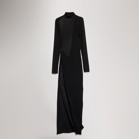 Women's Viscose Crêpe Jersey Long Dress