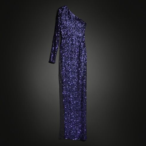 Women's Embroidered Silk Georgette Long Dress