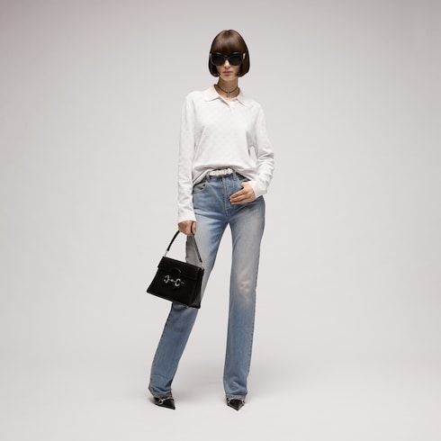 Women's Thin Horsebit Buckle Leather Belt