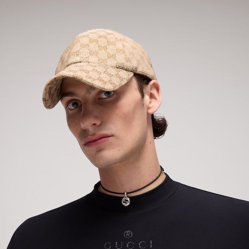 Men's Canvas Crystal Baseball Cap