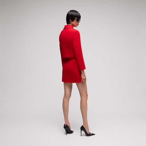 Women's Crêpe Wool Skirt