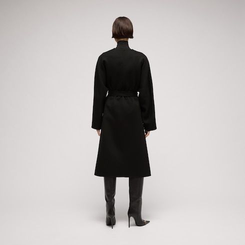 Women's Wool Silk Long Coat