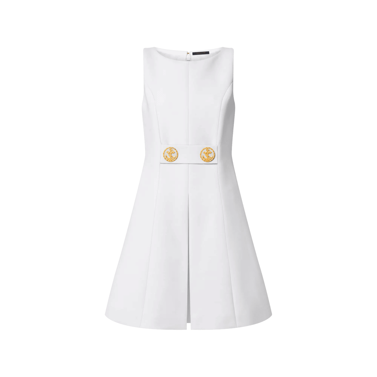 Women's Anchor Button A-Line Dress