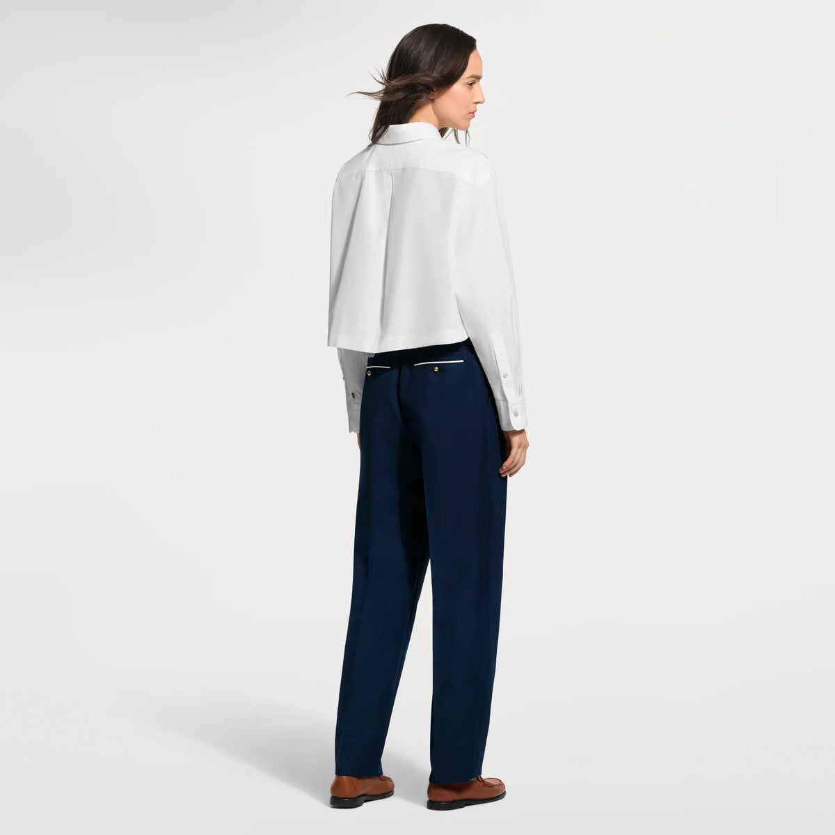 Women's Anchor Patch Cropped Shirt
