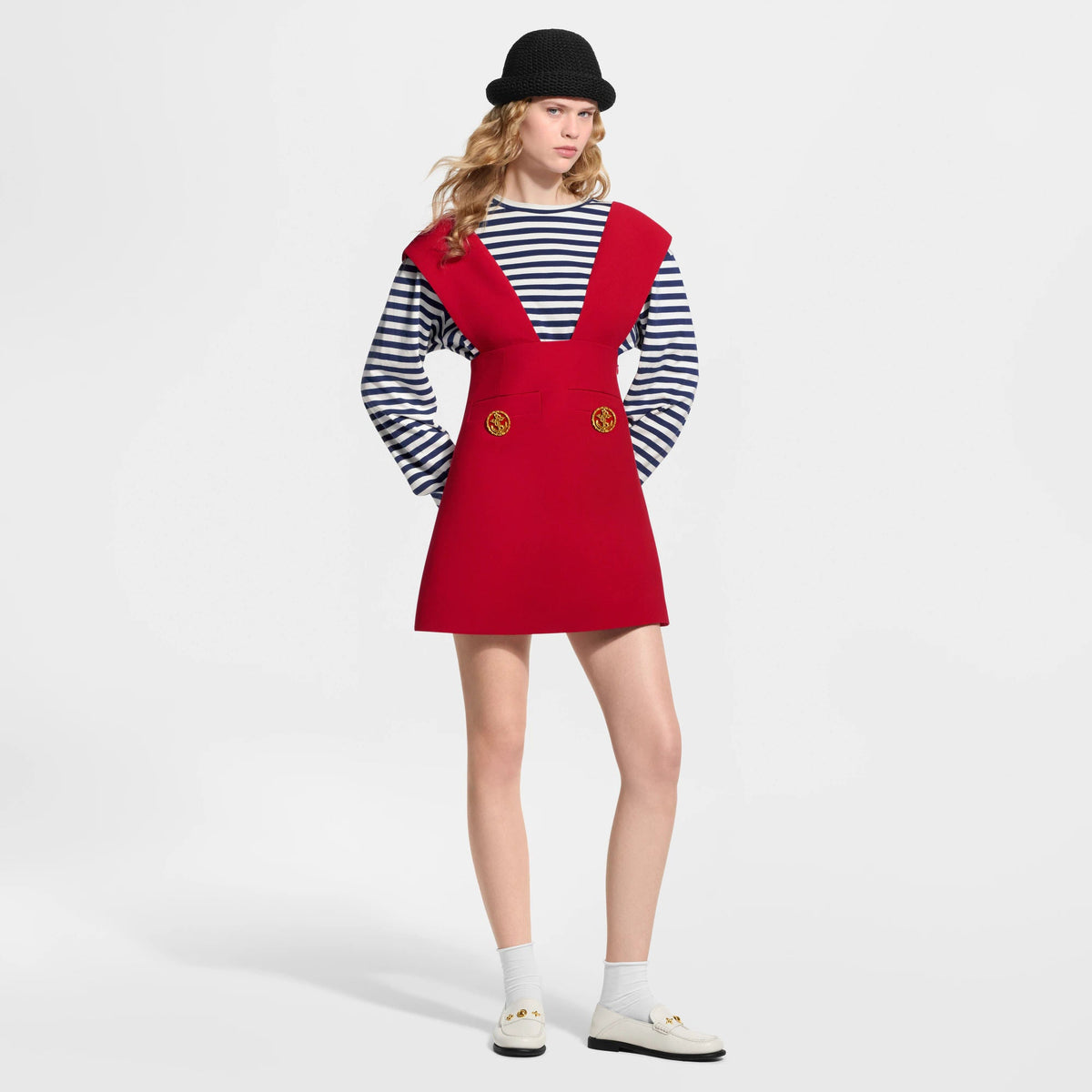 Women's Anchor Button Strap Dress