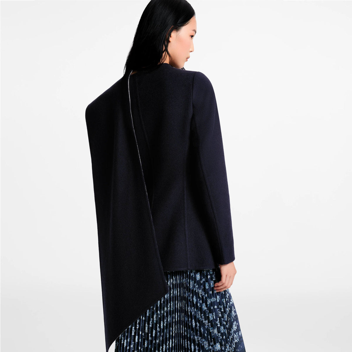 Women's Asymmetrical Scarf Jacket