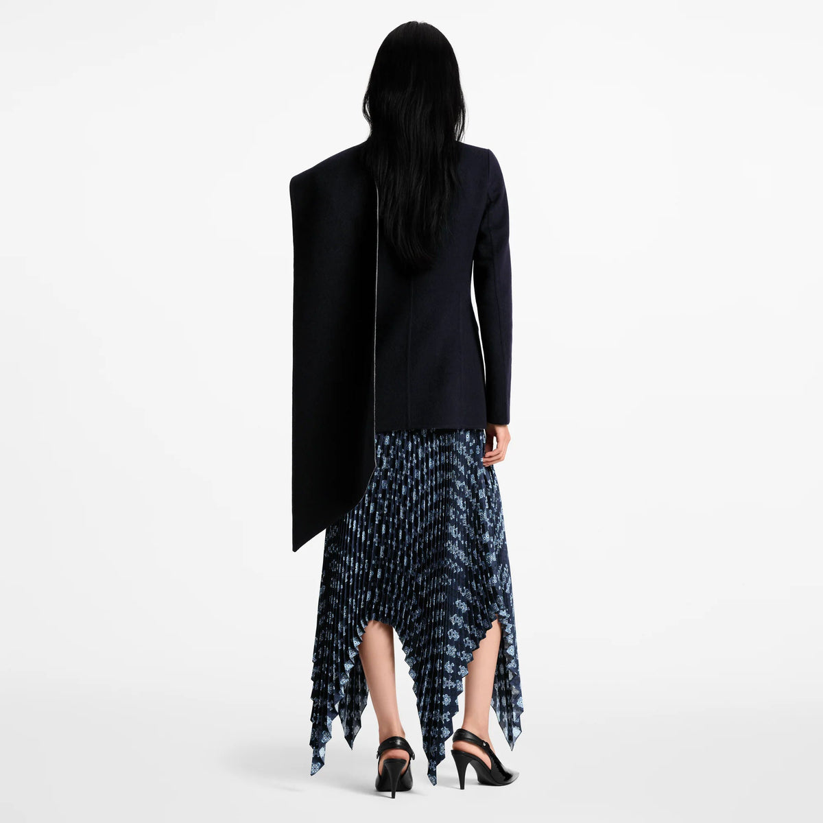Women's Asymmetrical Scarf Jacket