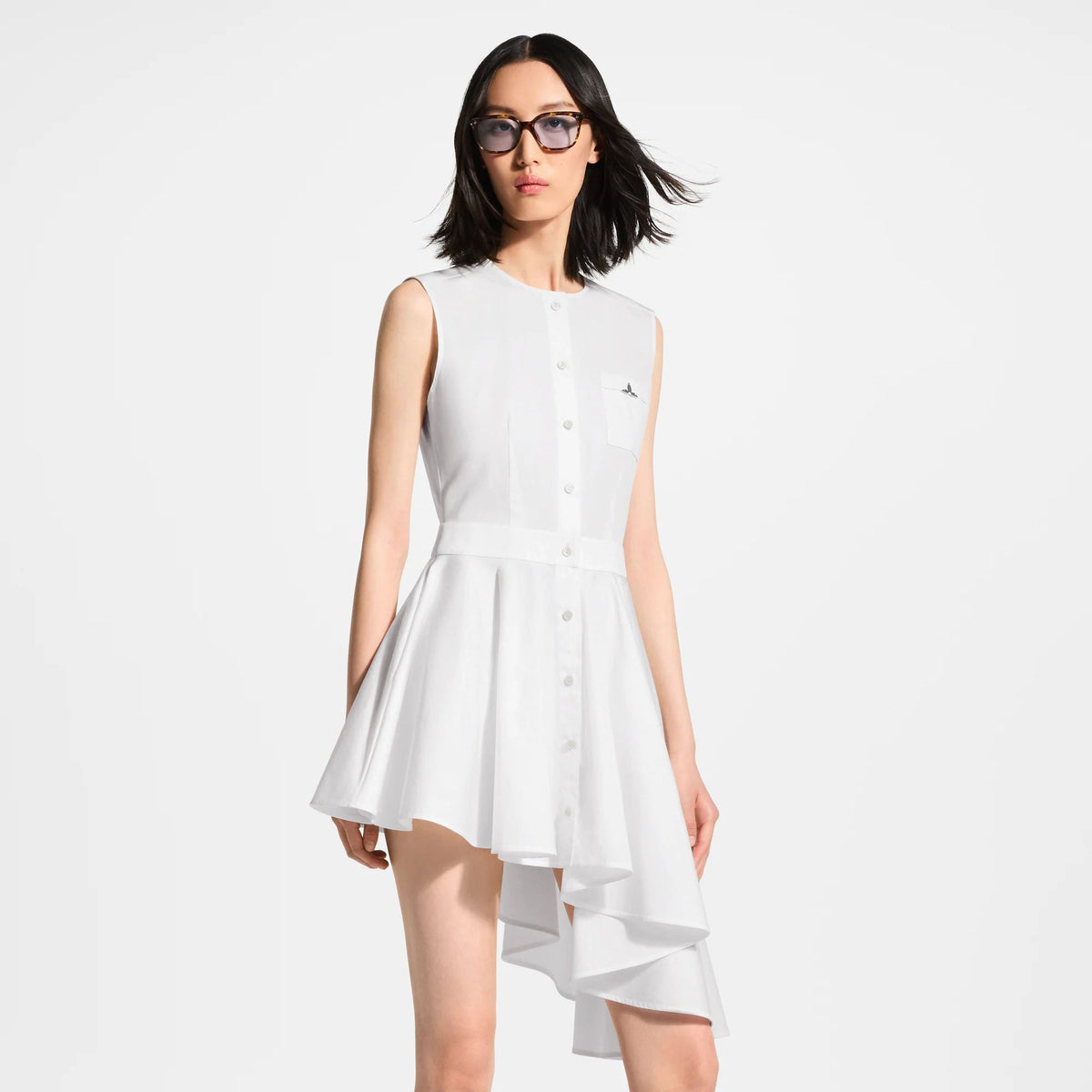 Women's Asymmetrical Shirt Dress
