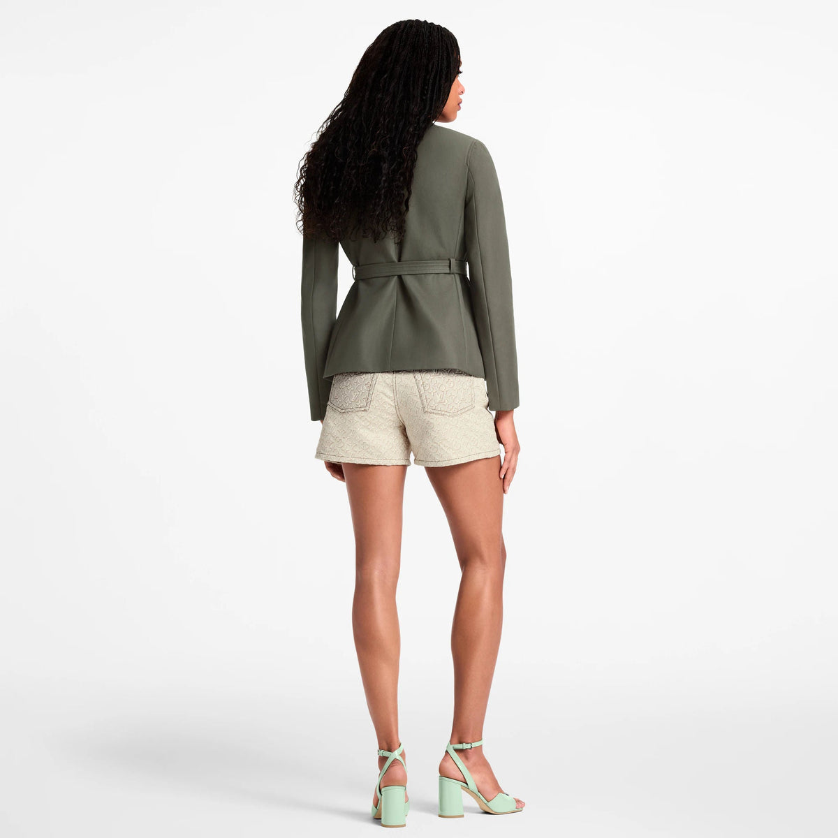 Women's Belted Double-Breasted Jacket